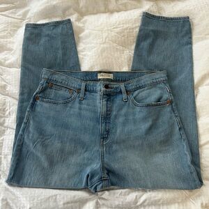 Madewell Classic Straight Cropped Jean in Nearwood Wash - Women’s Size 31